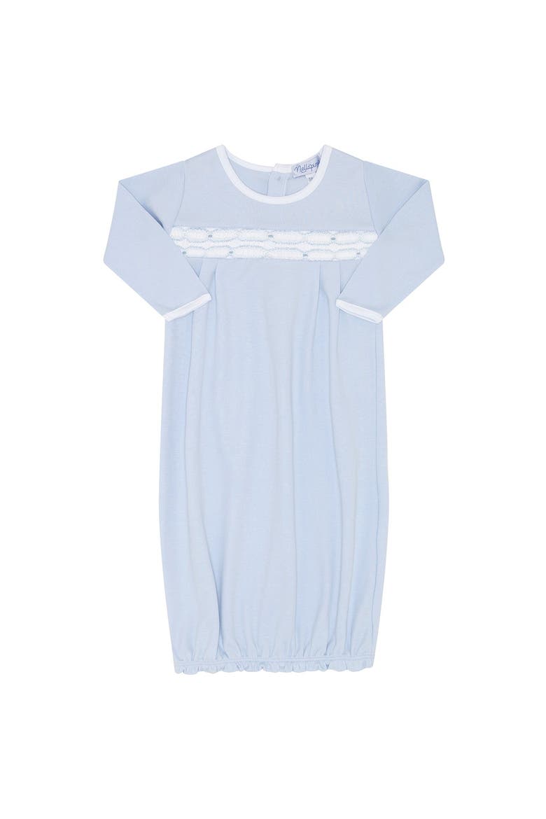 Signature Smocked Boys Gown - Baby, Main, color, Blue