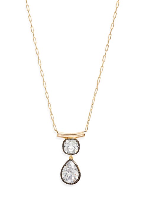 Georgian Cubic Zirconia Pendant Necklace