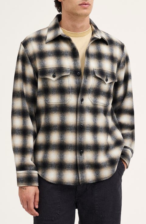 Wool Blend Shirt Jacket