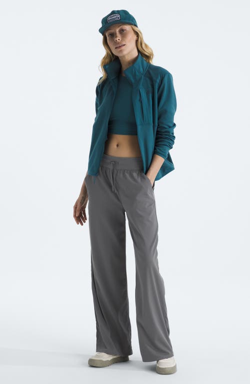 The North Face Aphrodite Arise Wide Leg Pants In Gray