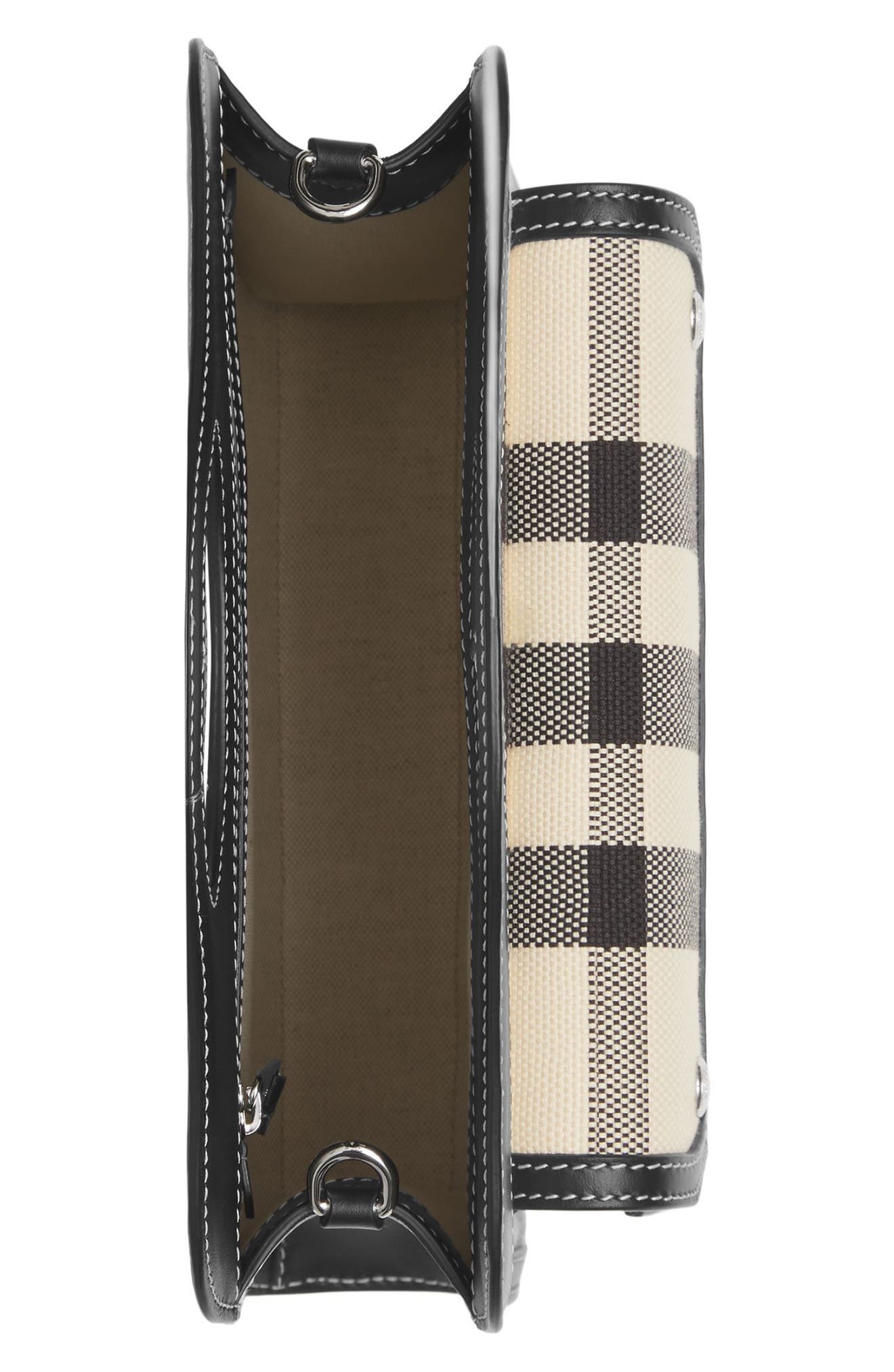 Burberry Check Jacquard Pocket Tote, Alternate, color, 