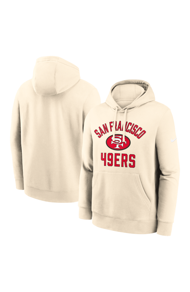 Nike Men's Nike Natural San Francisco 49ers Club Hoodie, Main, color, Natural
