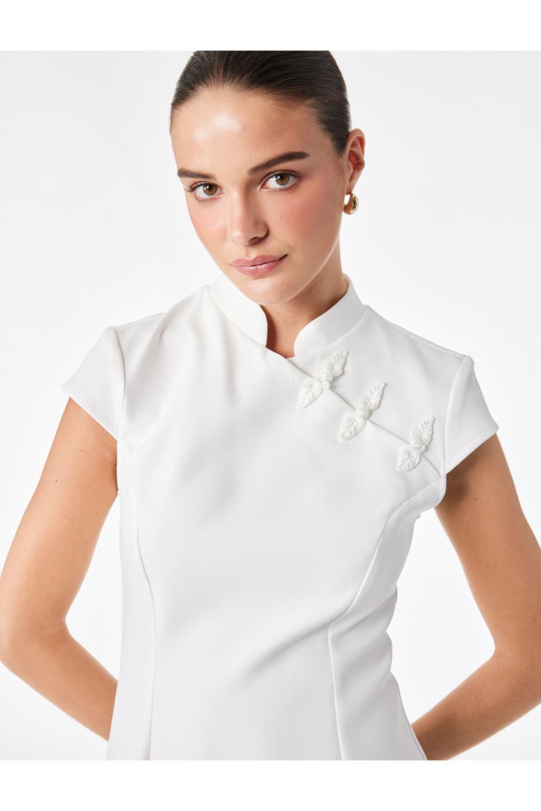 Bodycon Mini Dress, Alternate, color, ECRU