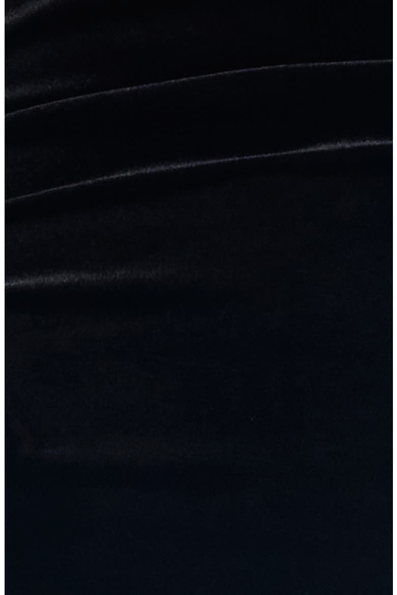 Field of Dreams Off the Shoulder Velvet Maxi Dress, Alternate, color, NOIR