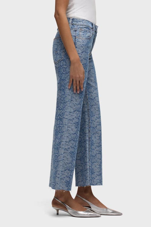Hudson Jeans Rosie High-rise Wide Leg Ankle In Blue