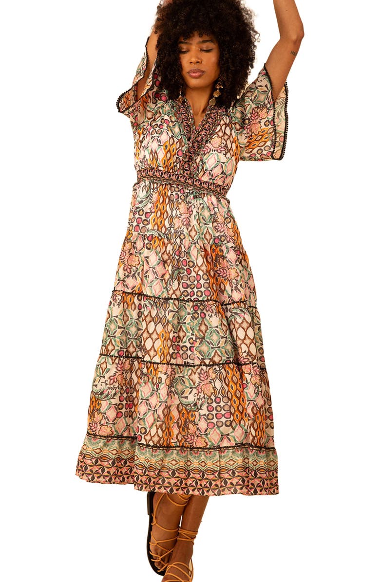 Hale Bob Leia Voile Dress, Alternate, color, 