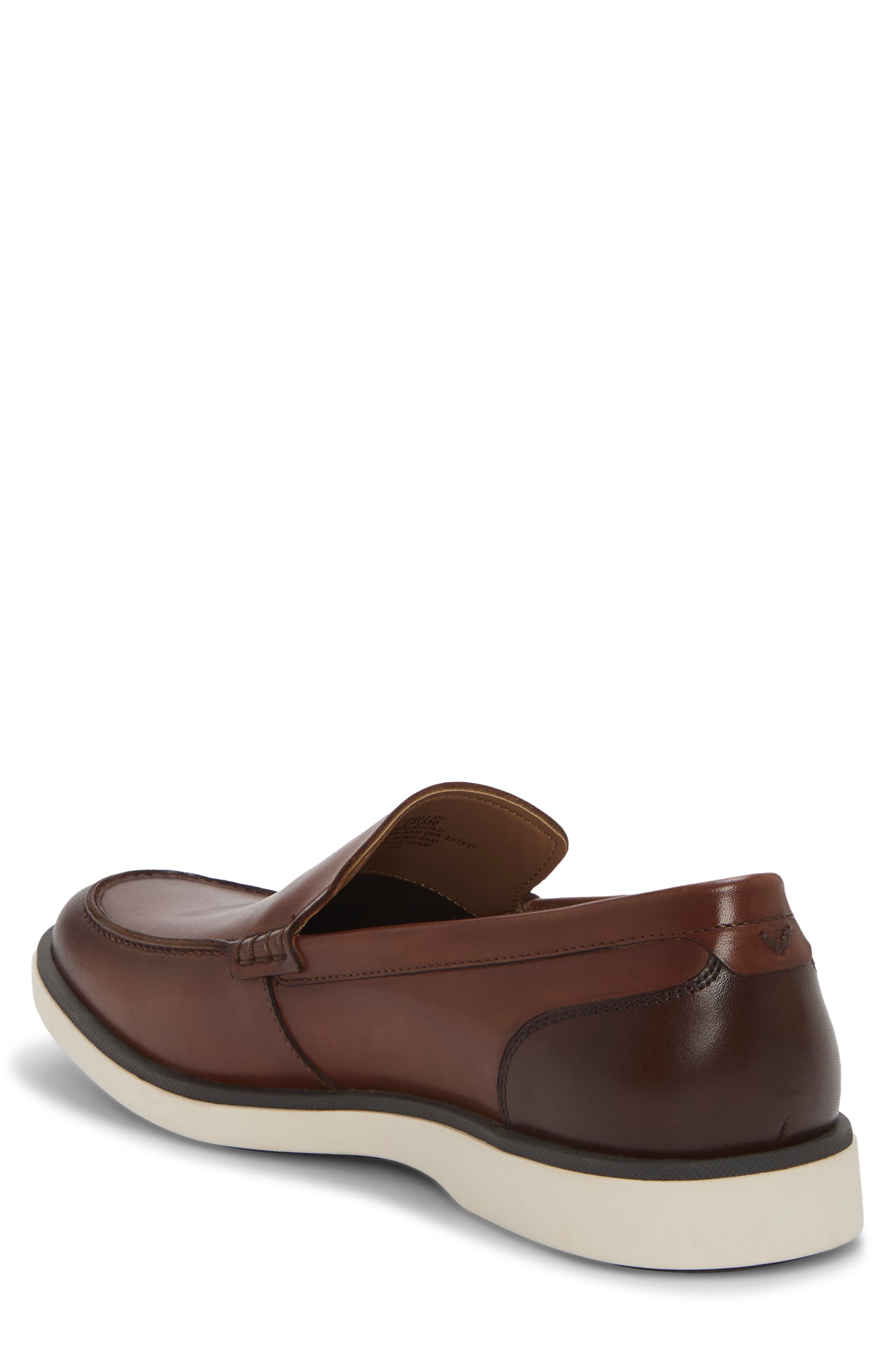 Vince Camuto Sevrin Moc Toe Loafer, Alternate, color, Cuero/Brown