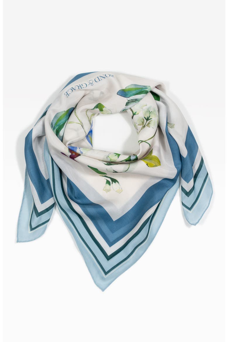 Awakening Art Scarf, Alternate, color, Blue