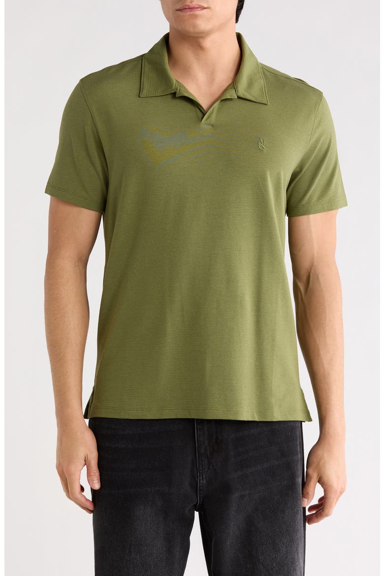 Fillipo Feeder Stripe Polo, Main, color, MOSS GREEN