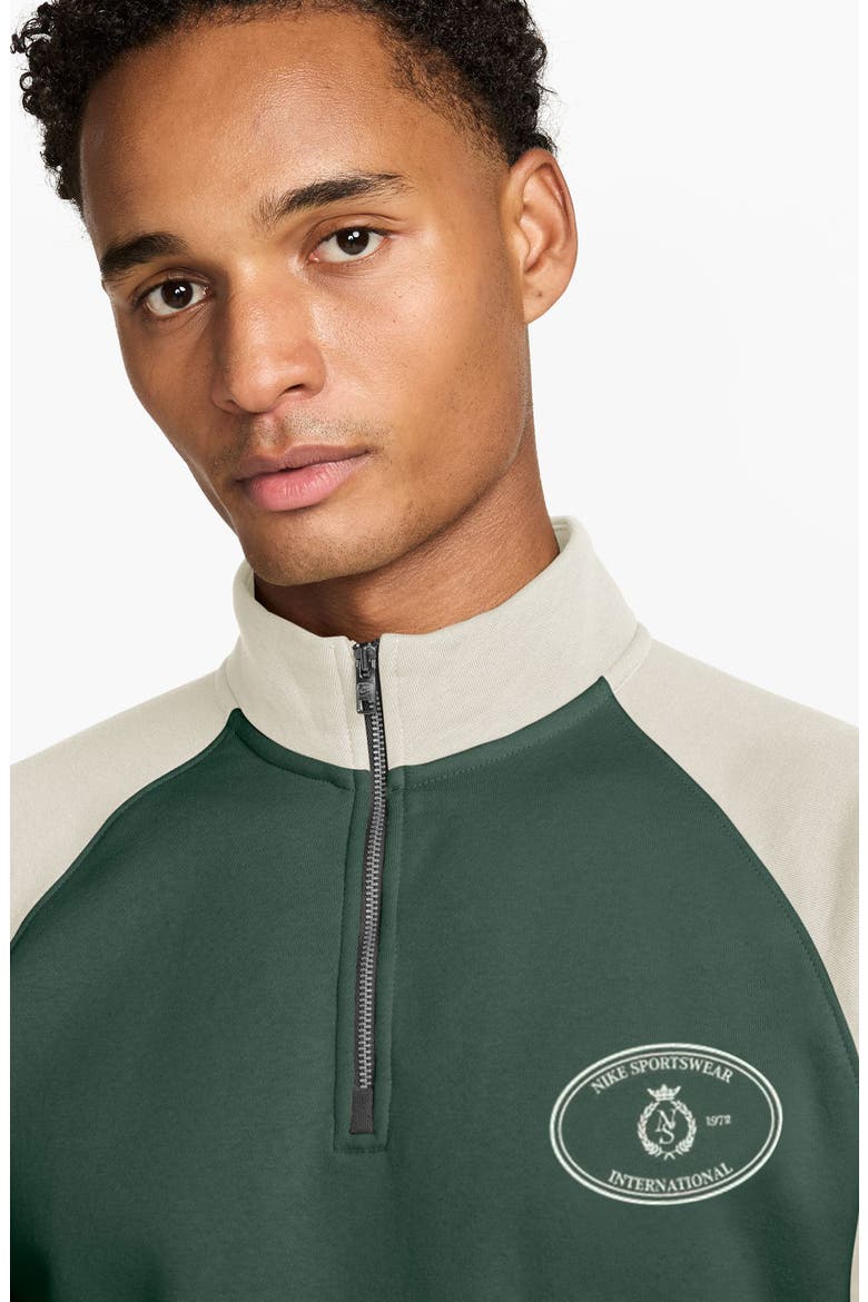 Half-Zip Fleece Pullover, Alternate, color, FIR/ PHANTOM