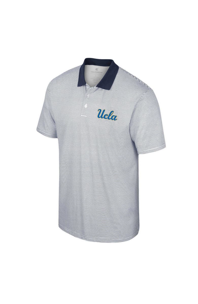 COLOSSEUM Men's Colosseum White UCLA Bruins Print Stripe Polo, Alternate, color, White