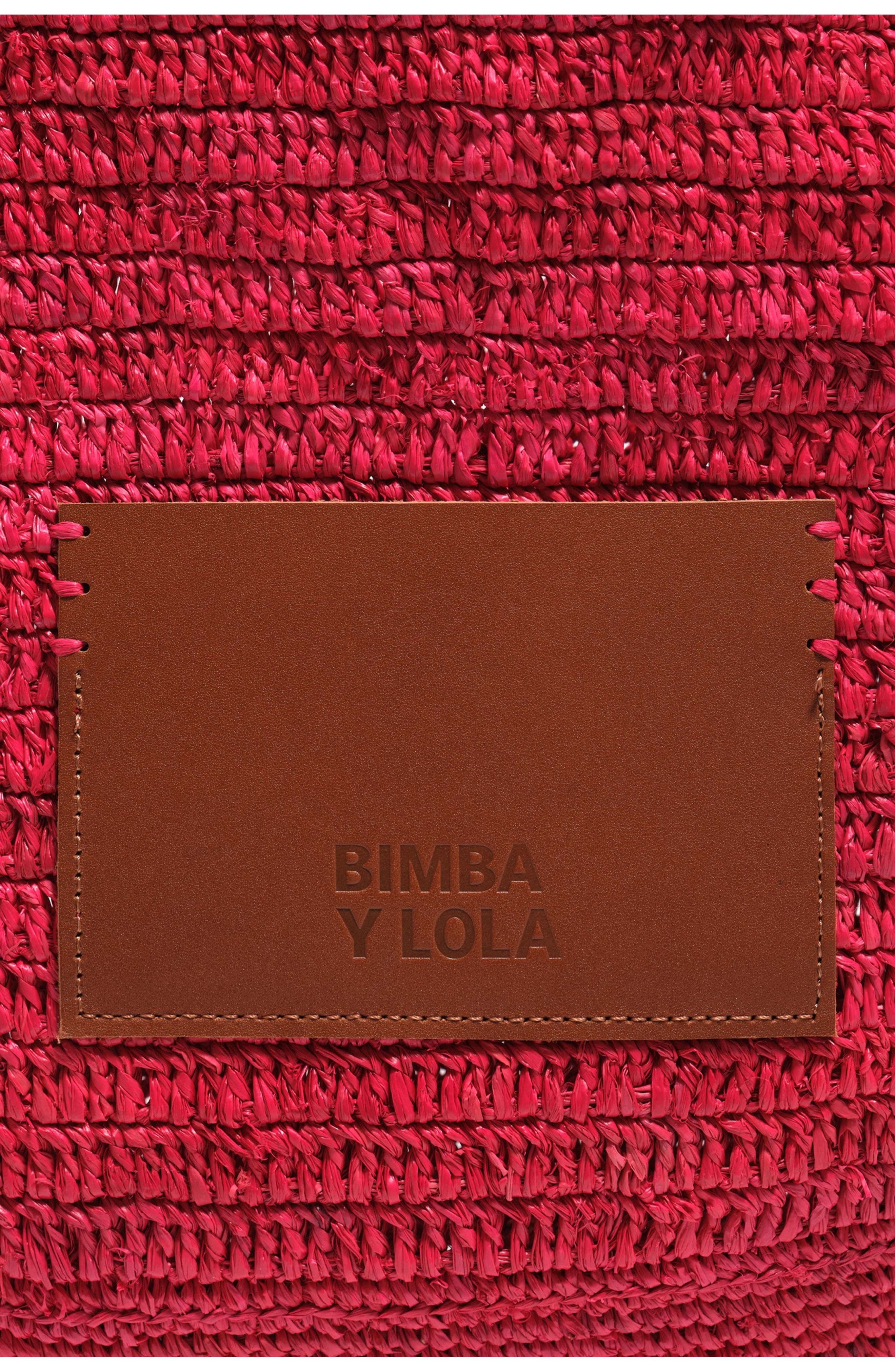 Bimba y Lola Woven Shoulder Bag, Alternate, color, Red