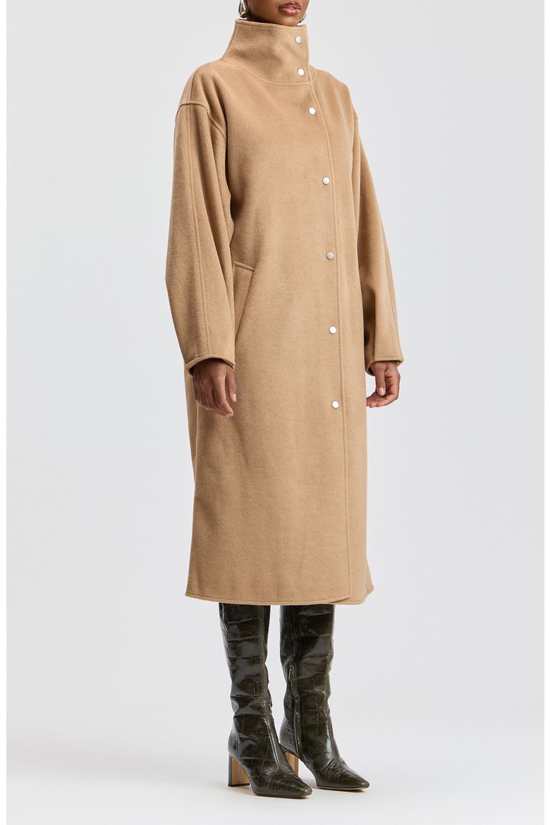 Cocoon Oversized Coat, Alternate, color, TOFFEE