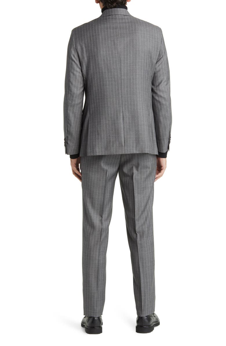 DANIEL HECHTER Norris Stripe Wool Suit, Alternate, color, Grey