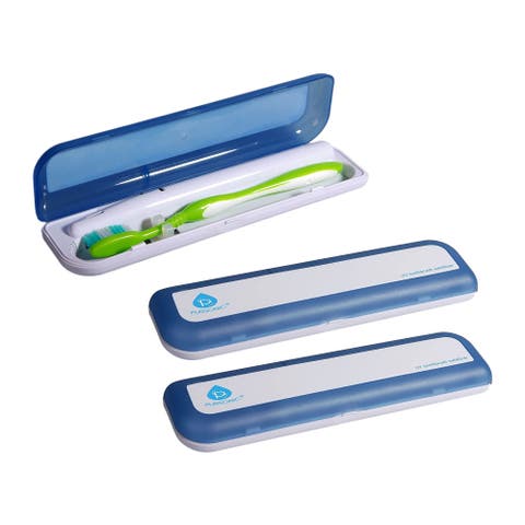 3-Pack Portable UV Toothbrush Sanitizers