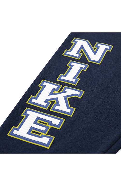 Nike Kids' Colorblock Graphic Hoodie & Joggers Set In Blue
