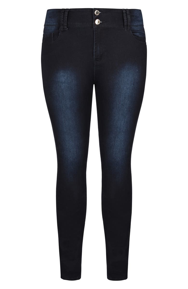 City Chic Asha Skinny Jeans, Alternate, color,