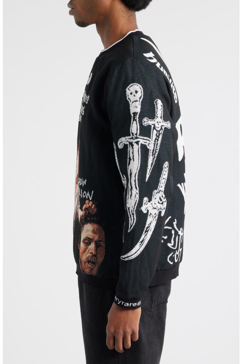 David vs. Goliath Sweatshirt, Alternate, color, BLACK