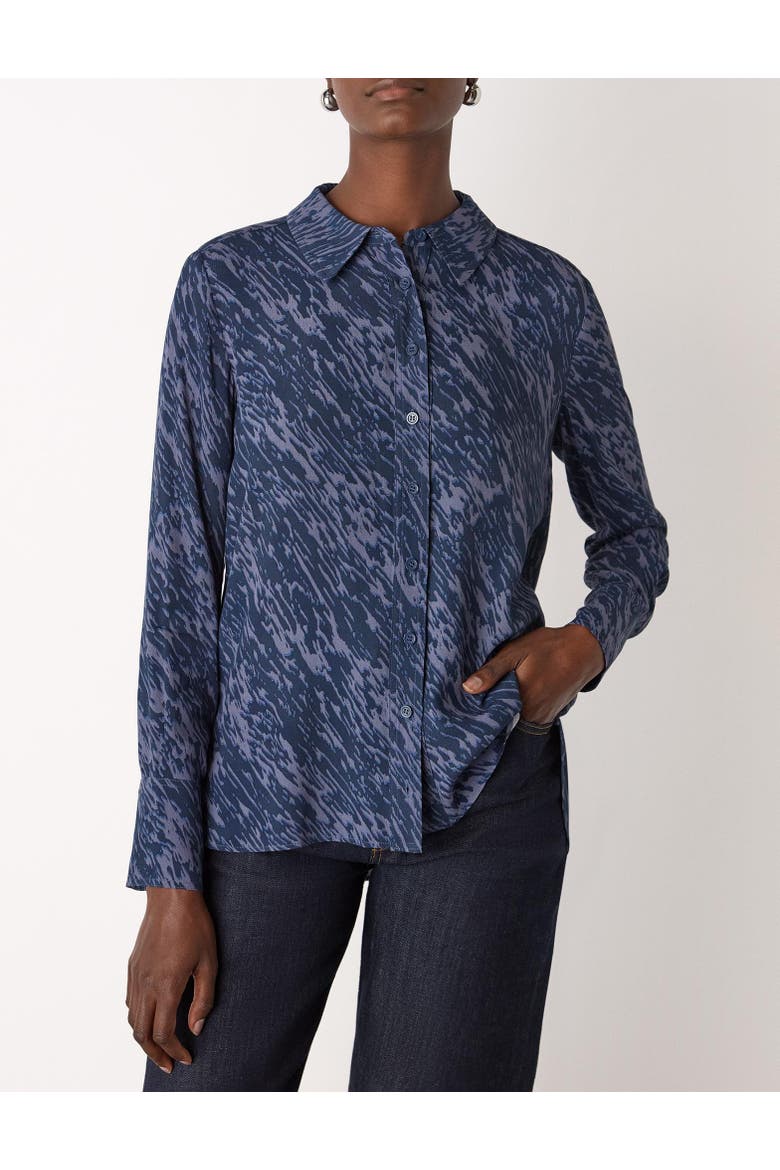 Abstract Marks Collared Shirt, Alternate, color, Blue