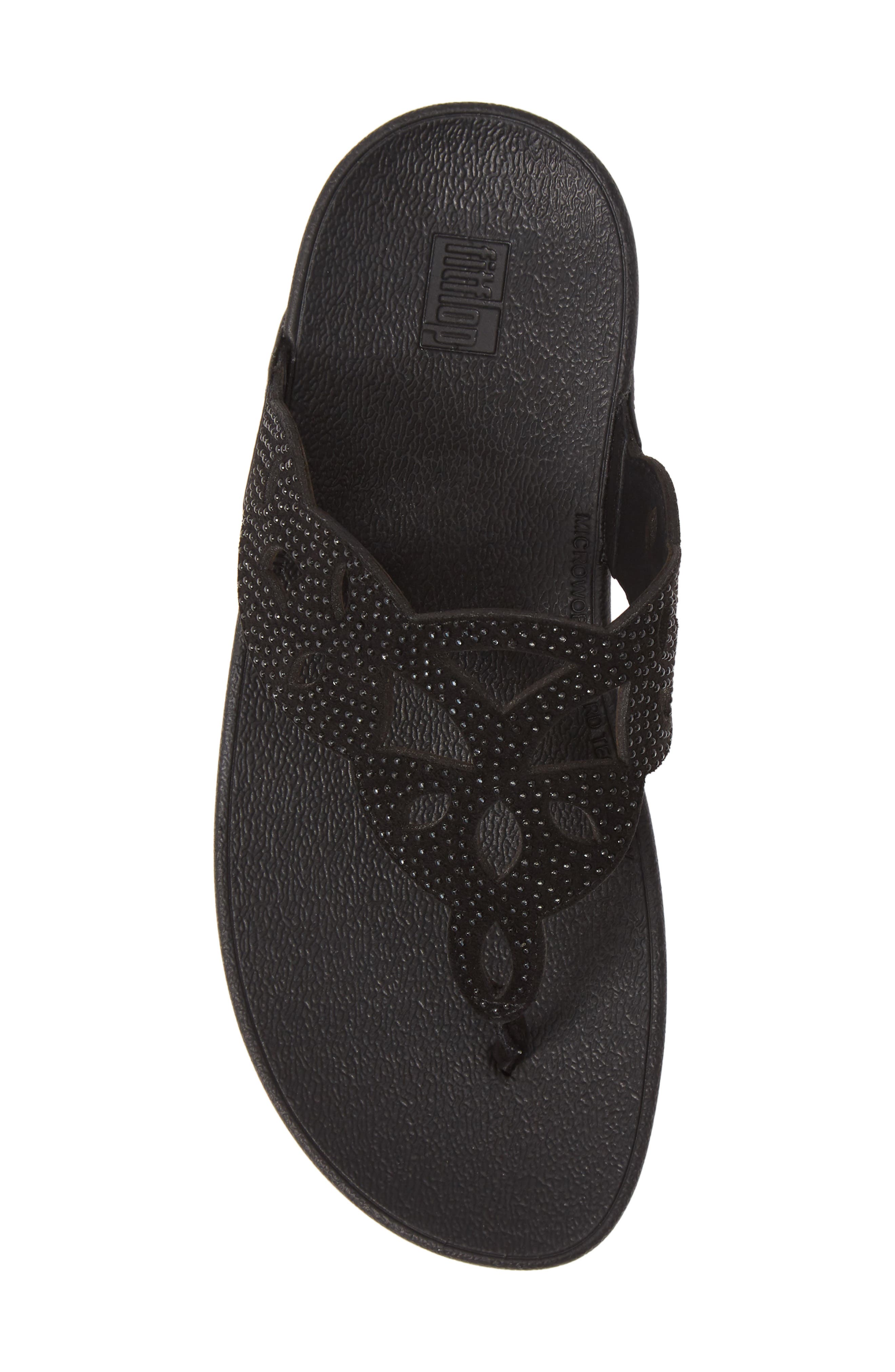 FitFlop Elora Crystal Flip Flop, Alternate, color, 