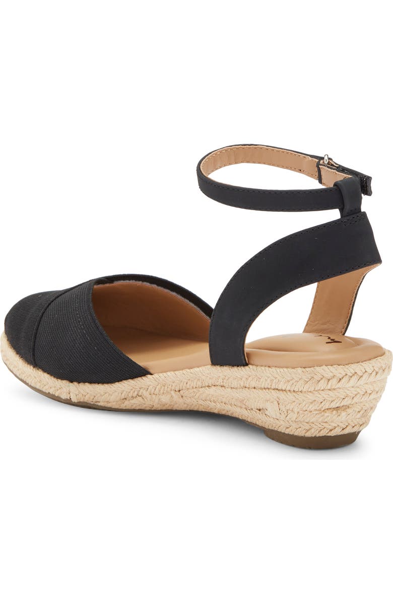 Me Too Niya Espadrille Wedge Sandal, Alternate, color, Black