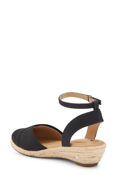 Me Too Niya Espadrille Wedge Sandal In Black