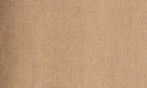 Max Studio Stripe High Waist Linen & Cotton Pants In Brown