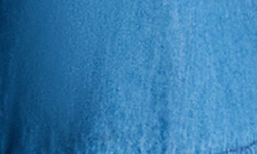 Steve Madden Short Sleeve Chambray Shirtdress In Azure