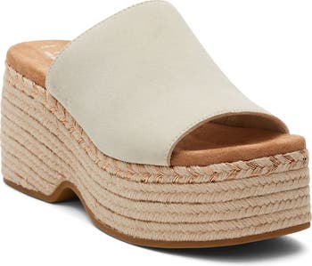 Lailam Espadrille Platform Slide Sandal
