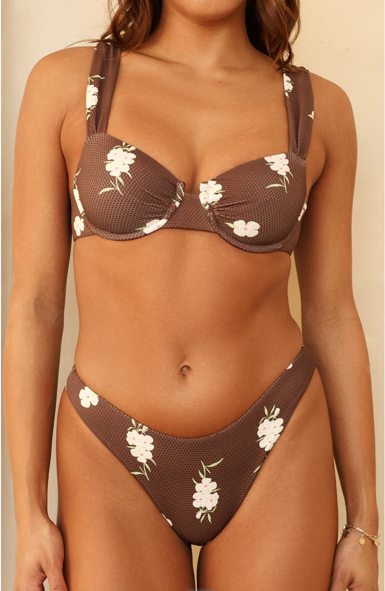 Dippin Daisys Rosette Super Cheeky Bikini Bottom, Alternate, color, Enchanted