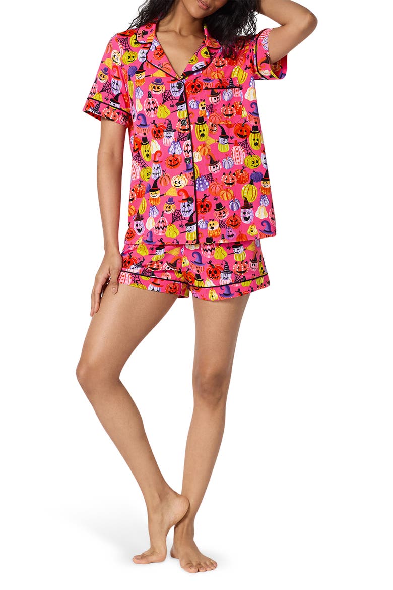 Print Short Pajamas, Main, color, PUMPKIN PATCH PARTY