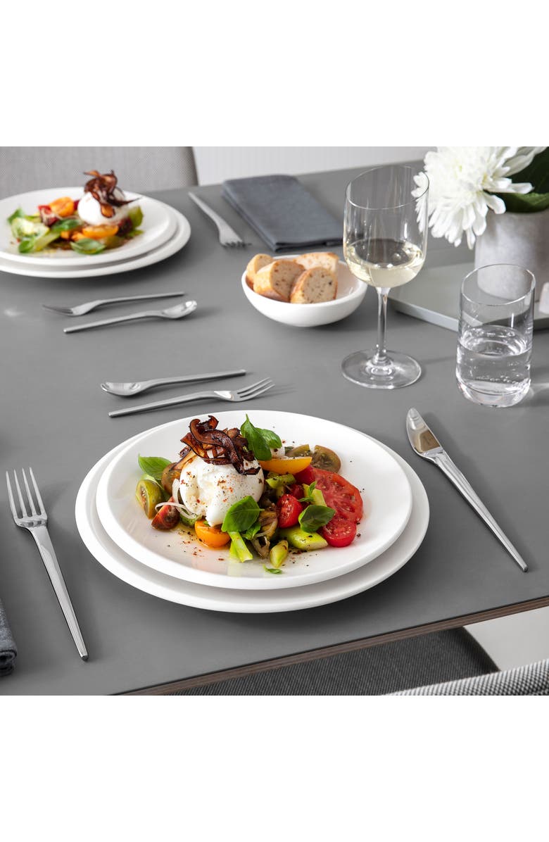 Villeroy 
Boch NewMoon Shallow Bowl, Alternate, color, White