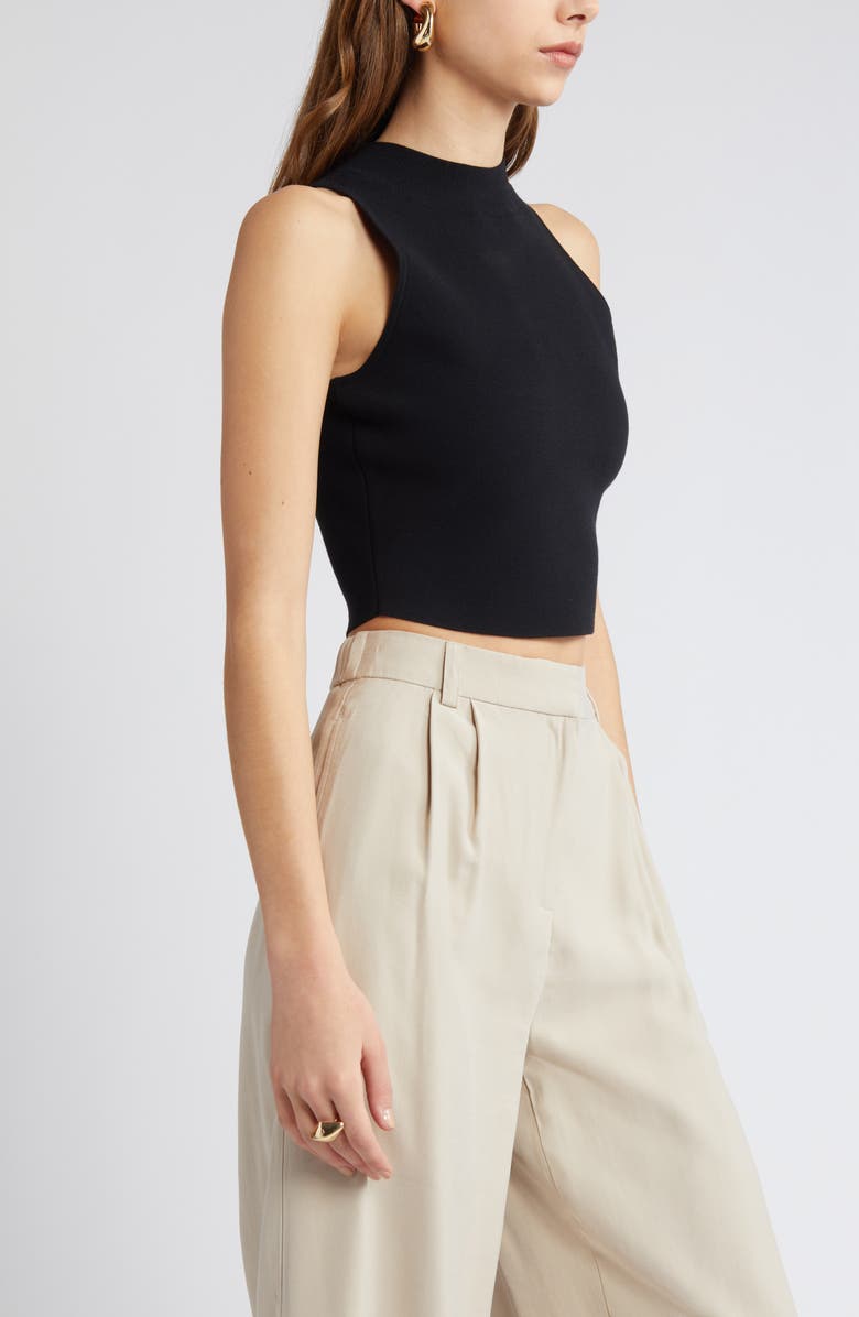 Open Edit Luxe Sculpt High Neck Tank, Alternate, color, 