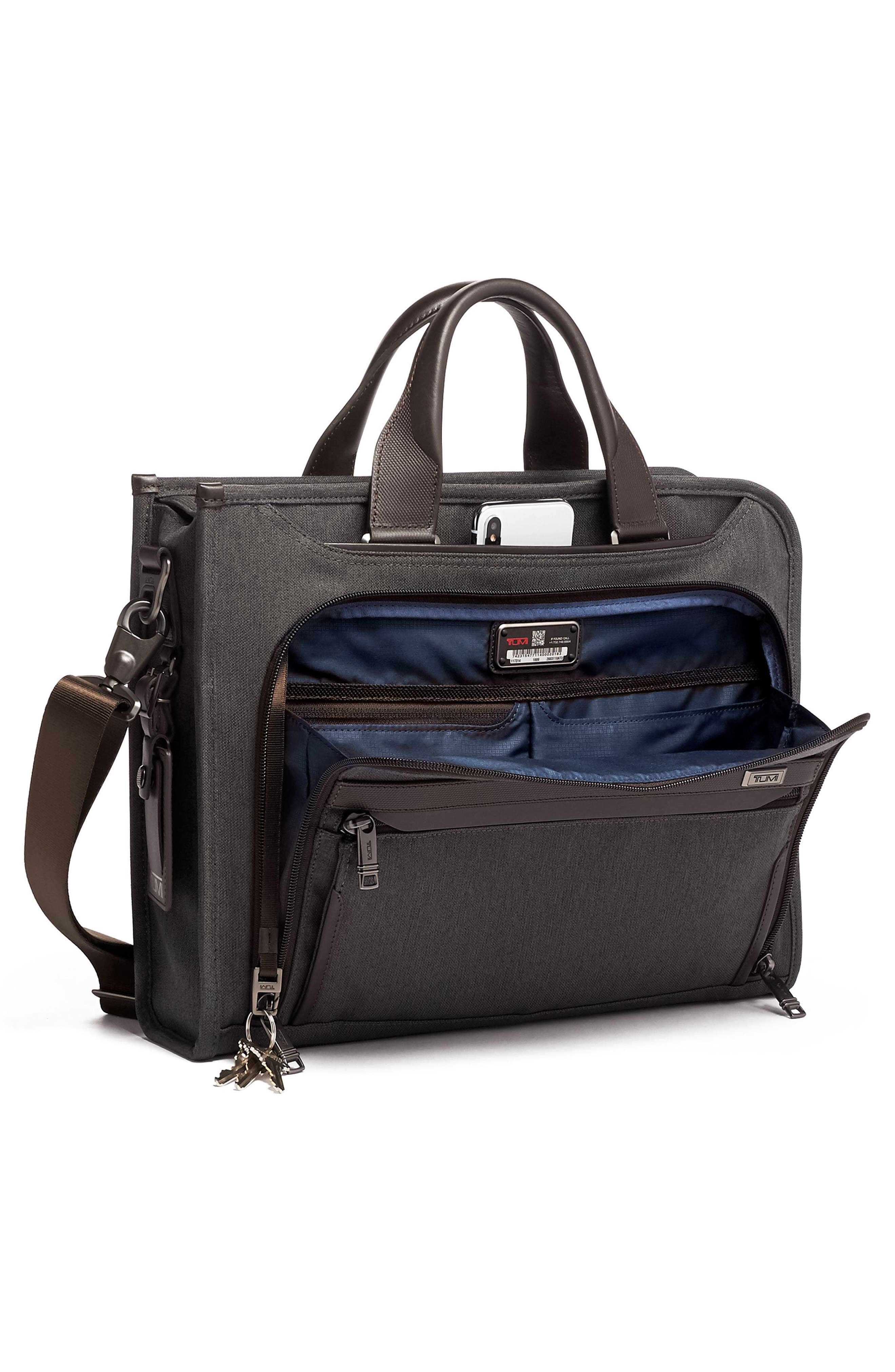 TUMI Alpha 3 Collection Slim Deluxe Portfolio, Alternate, color, 