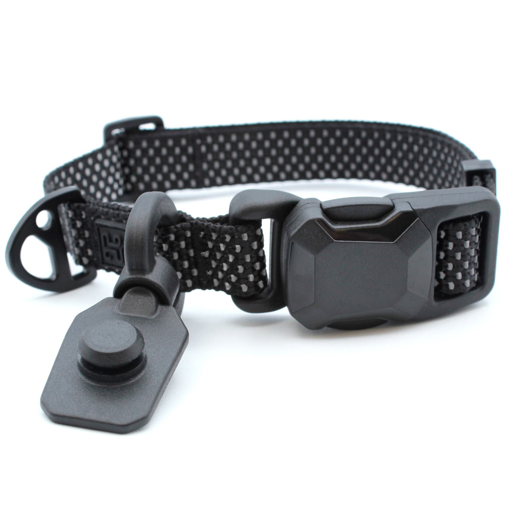 HOOZA Dog Collar Dog Outdoor Accessory in Black 