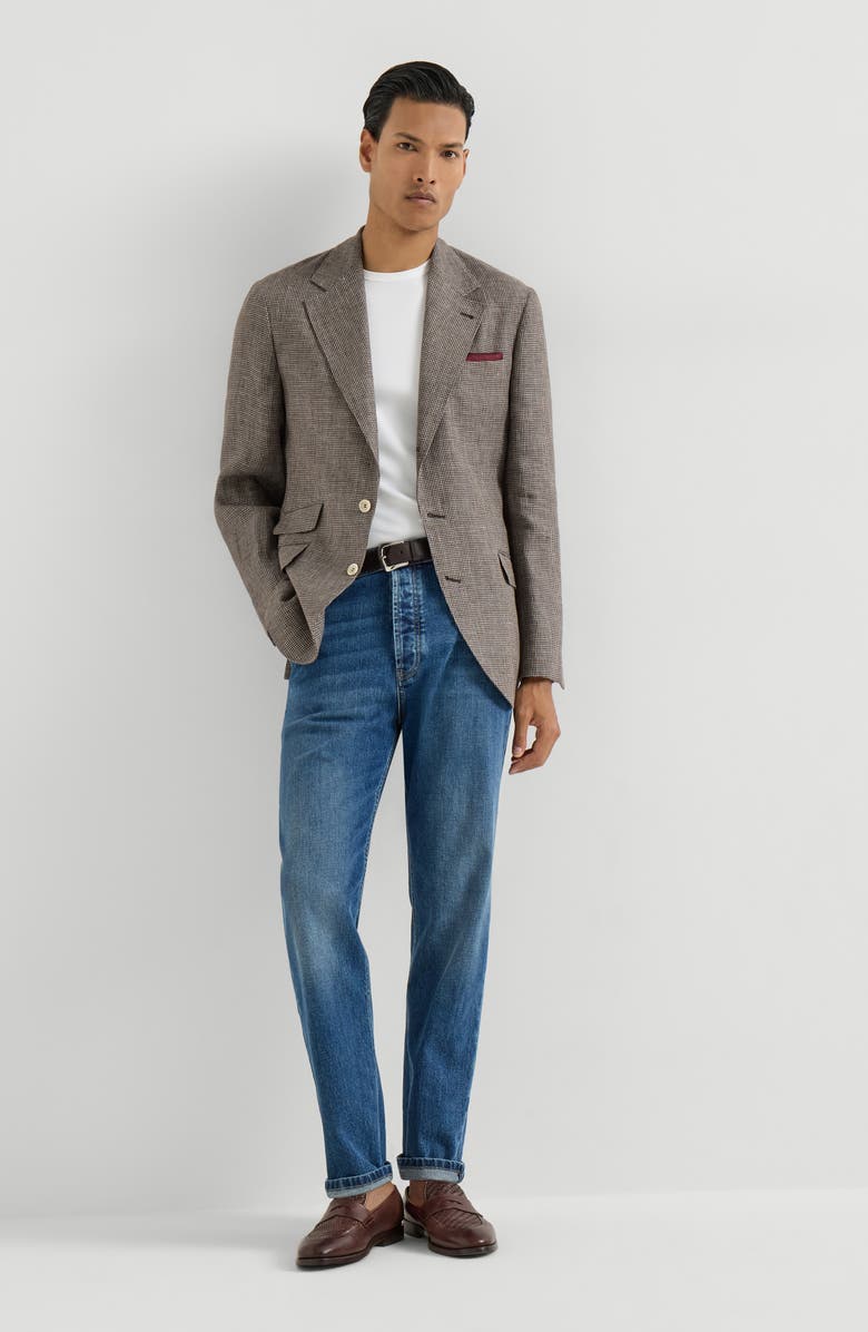 Brunello Cucinelli Comfort denim trousers, Alternate, color, Medium Denim