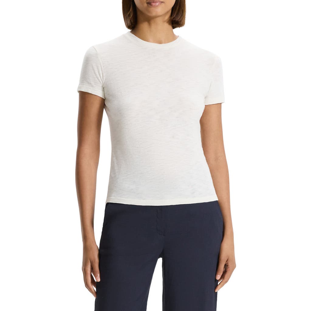 Theory 2 Nebulous Organic Cotton Tiny Tee In Birch