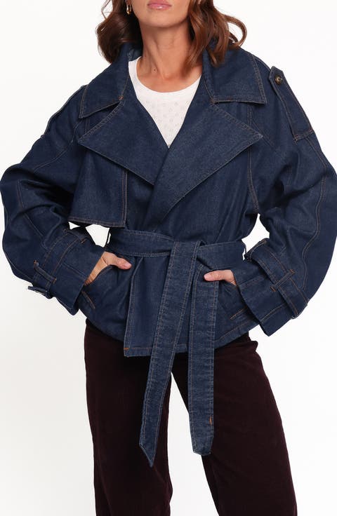 Miranda Cropped Trench Jacket