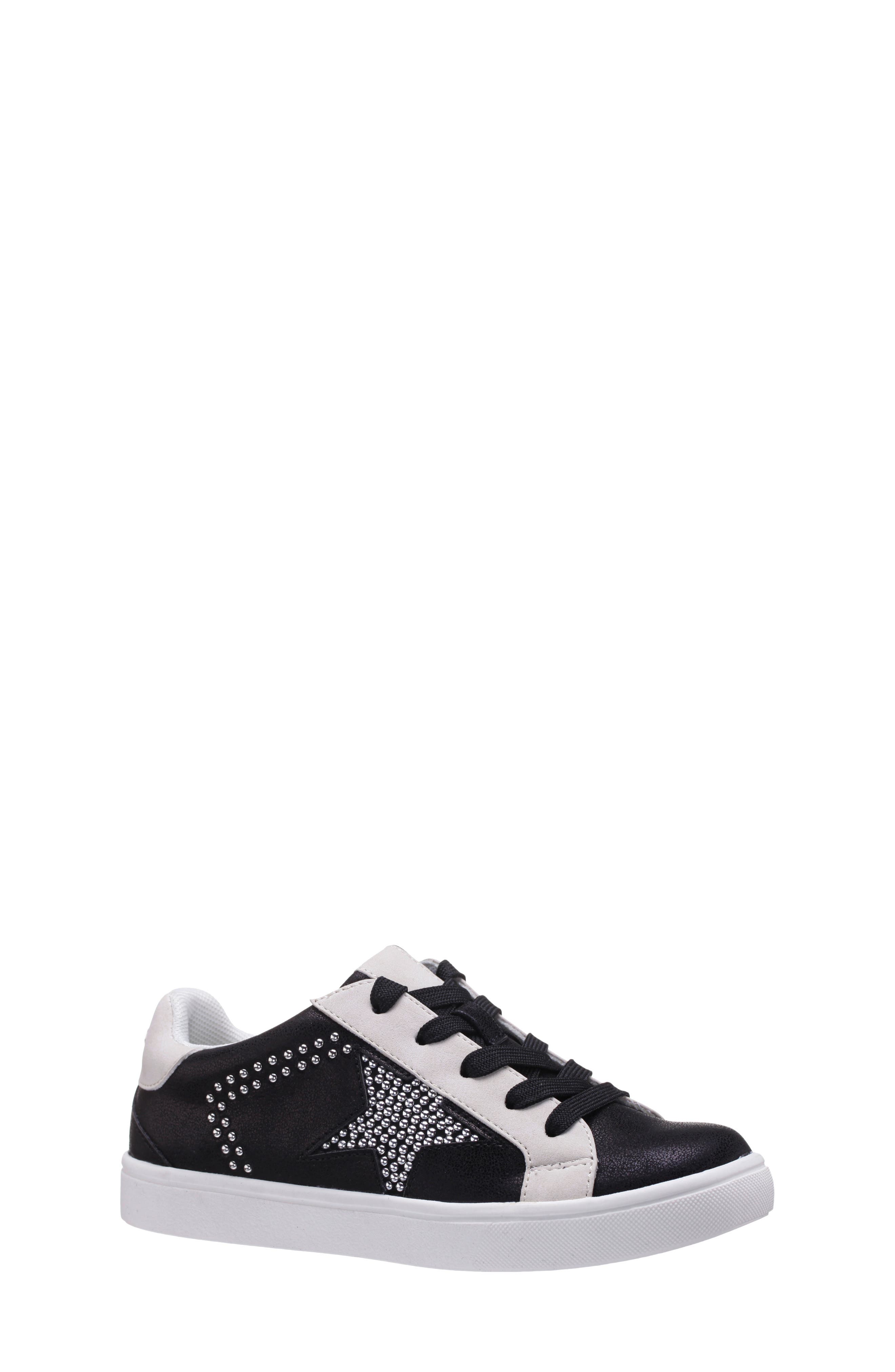Nina Kids' Zicky Low Top Sneaker, Main, color, Black Shimmer