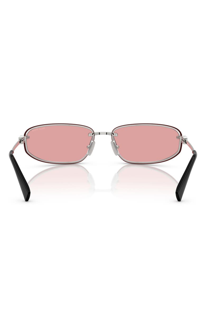 Miu Miu 69mm Oversize Oval Sunglasses, Alternate, color, Pink