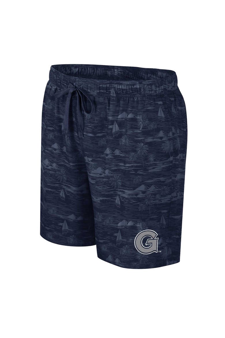 Men's Colosseum Navy Georgetown Hoyas Ozark Swim Shorts, Alternate, color, Navy