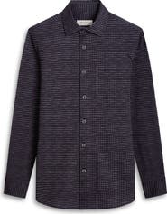 Bugatchi James OoohCotton® Microcheck Button-Up Shirt