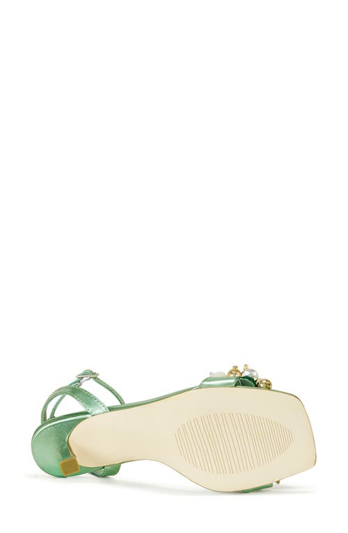 Azalea Wang Candela Ankle Strap Sandal In Green