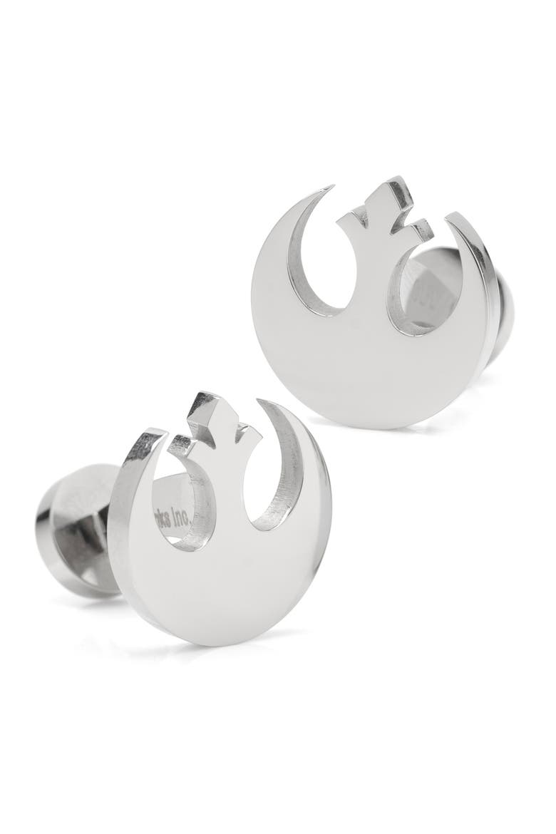 Rebel Alliance Cuff Links, Main, color, SILVER