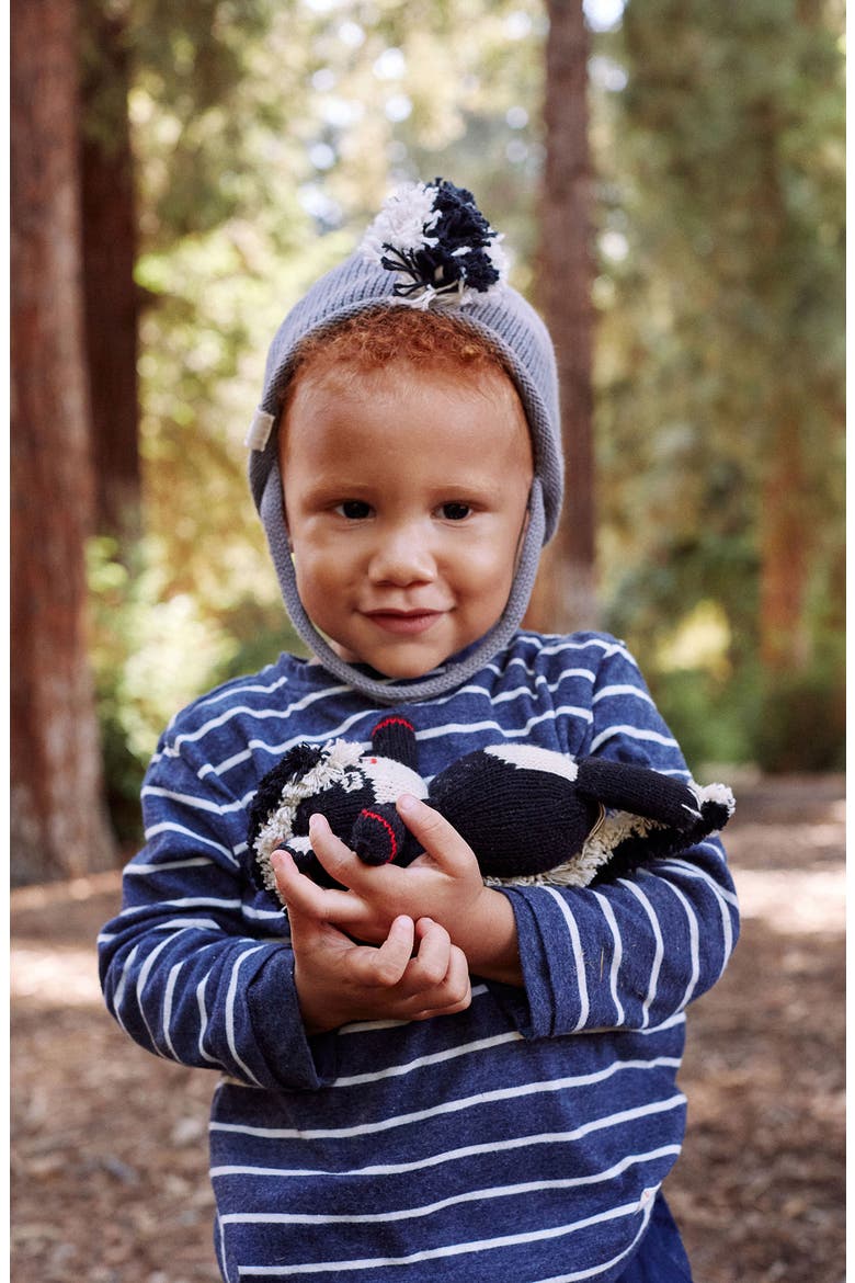 Baby Skunk Stuffed Animal, Alternate, color, BLACK