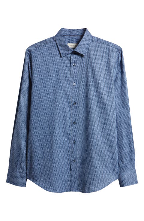 Julian Shaped Fit Cotton Button-Up Shirt