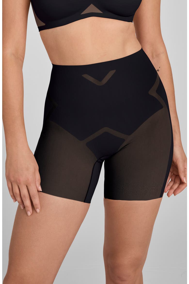 Meshsculpt Mid Rise Shaper Shorts, Main, color, VAMP