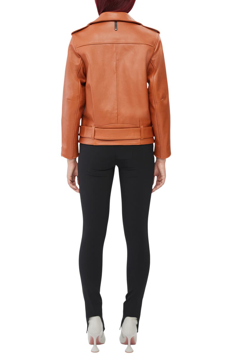 Mackage Jayda Leather Moto Jacket, Alternate, color, 