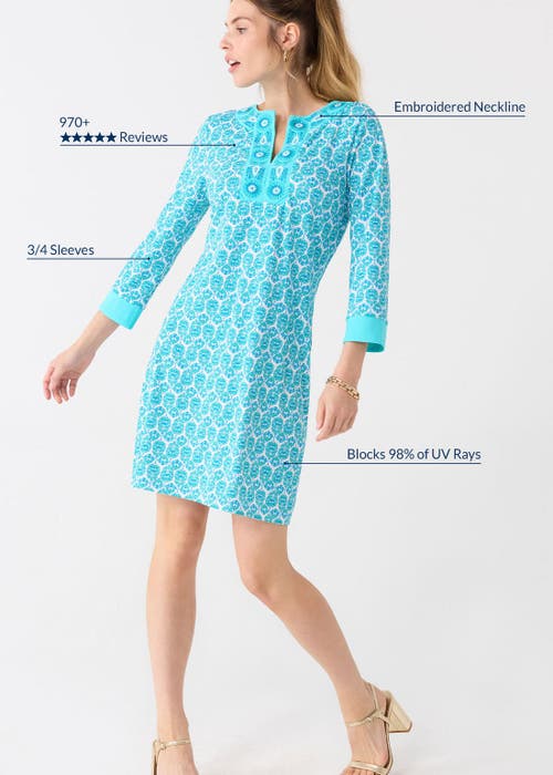 Cabana Life Tunic Dress In Blue