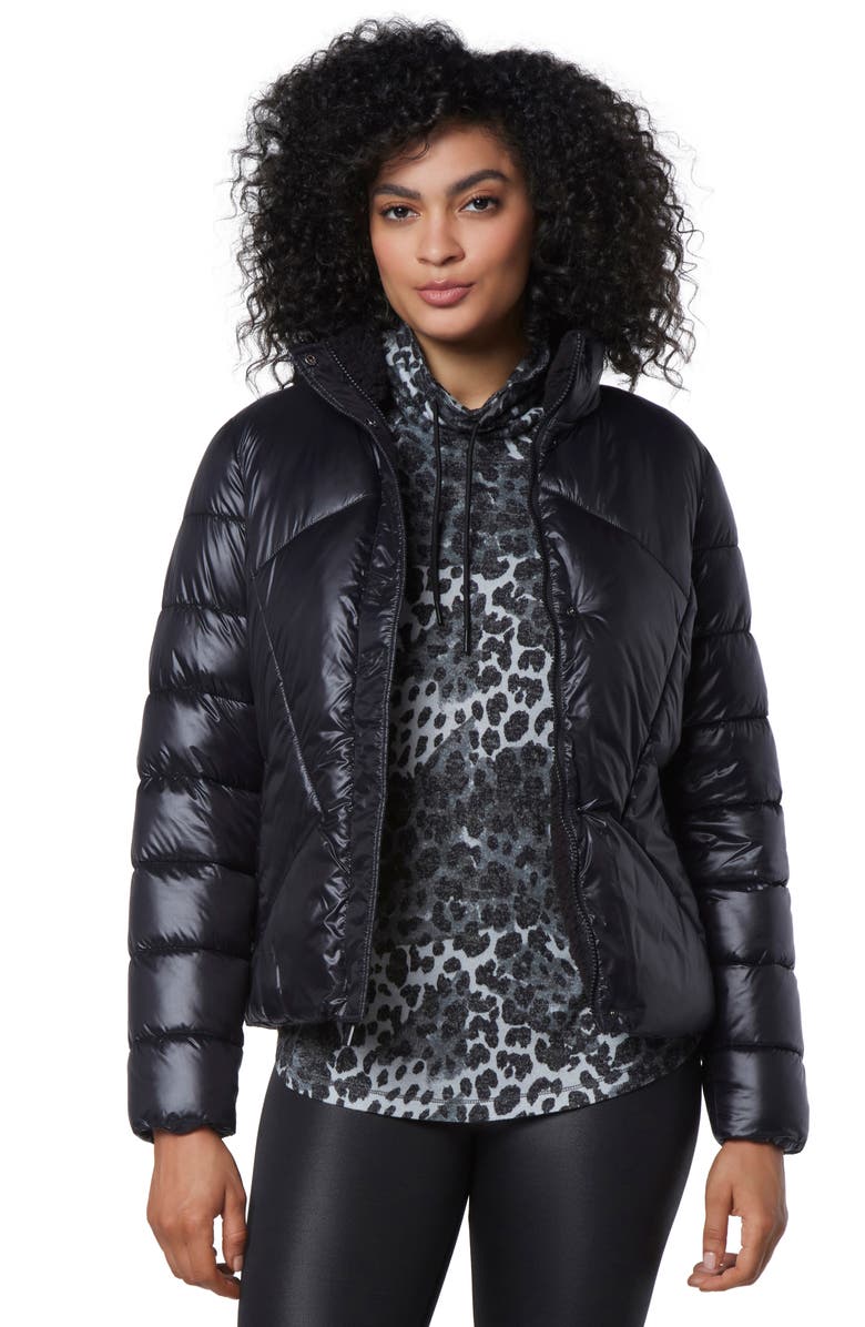 Marc New York Performance Faux Shearling Lined Puffer Jacket, Alternate, color, 